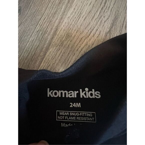 Komar Kids Black Skeleton Glow In The Dark 2pc Jammy Set 24 Month NEW - Picture 7 of 8